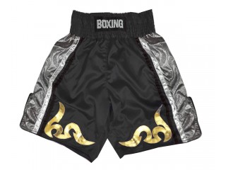 Short boxe anglaise Personnalisé : KNBSH-030-Noir